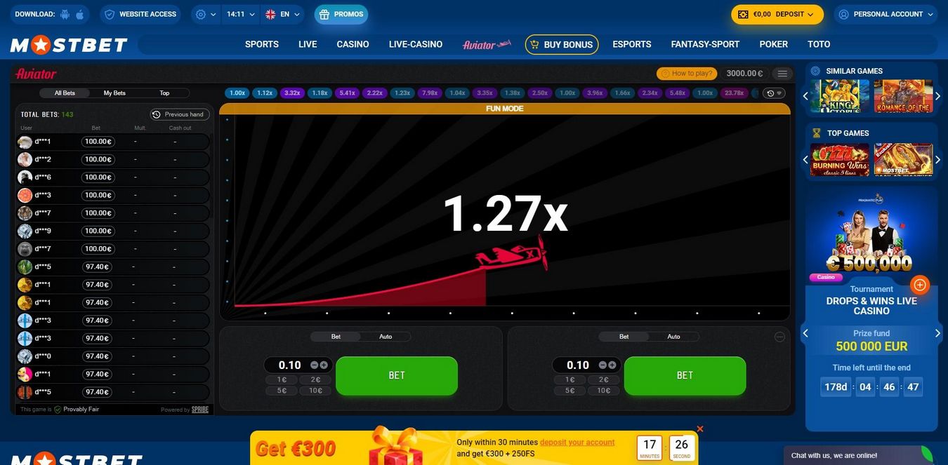 Букмекердик Mostbet карап чыгуу, бонустар, комментарийлер 