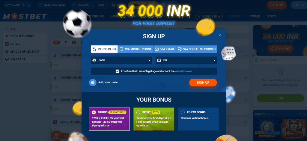 Gry w kasynie online MostBet